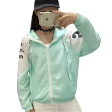 Женские куртки Новая летняя Весенняя женская куртка с капюшоном Модная тонкая ветровка с круглым вырезом Верхняя одежда женское пальто