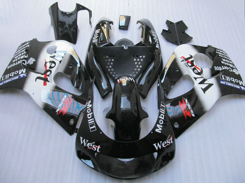 Неокрашенный АБС обтекатель комплект для SUZUKI srad GSXR600 1996-2000 96 97 98 99 00 Белый Черный gsxr600 Обтекатели m87