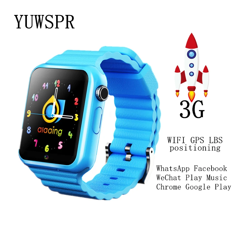 

Kids GPS Tracker 3G Smart Watch Waterproof Wifi GPS LBS Location Camera WhatsApp Facebook tracking Adult children clock V7W 1pcs