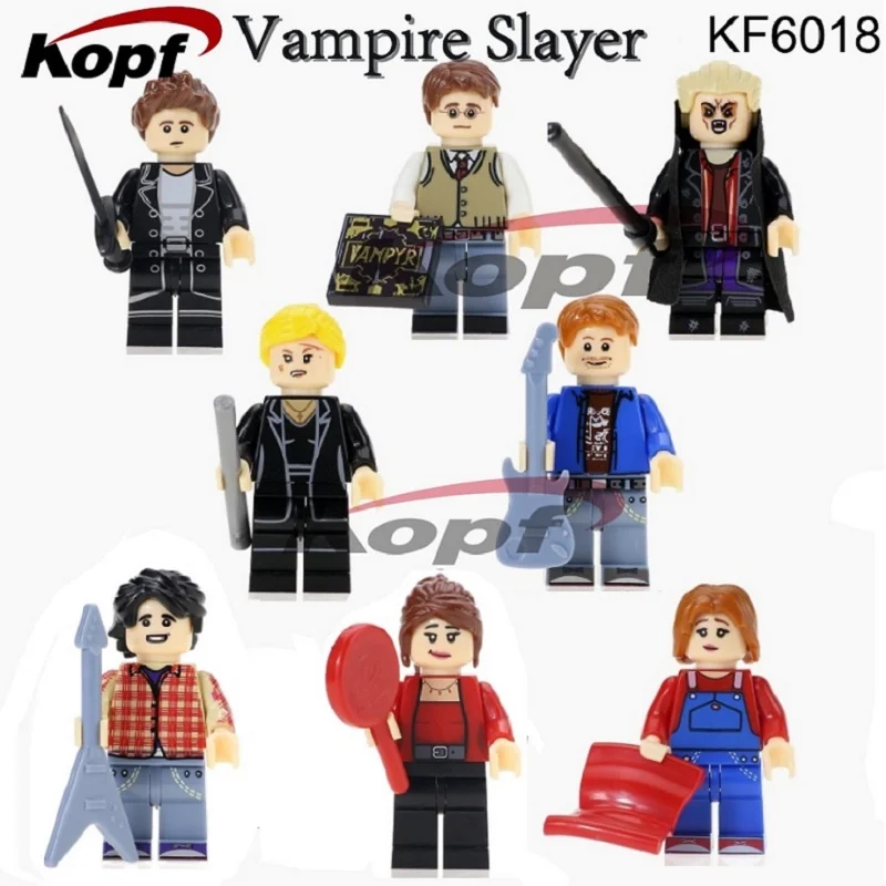 

Single Sale Super Heroes Angel Vampire Giles Vampire Slayer Building Blocks Bricks Action Figures Toys For Children KF6018