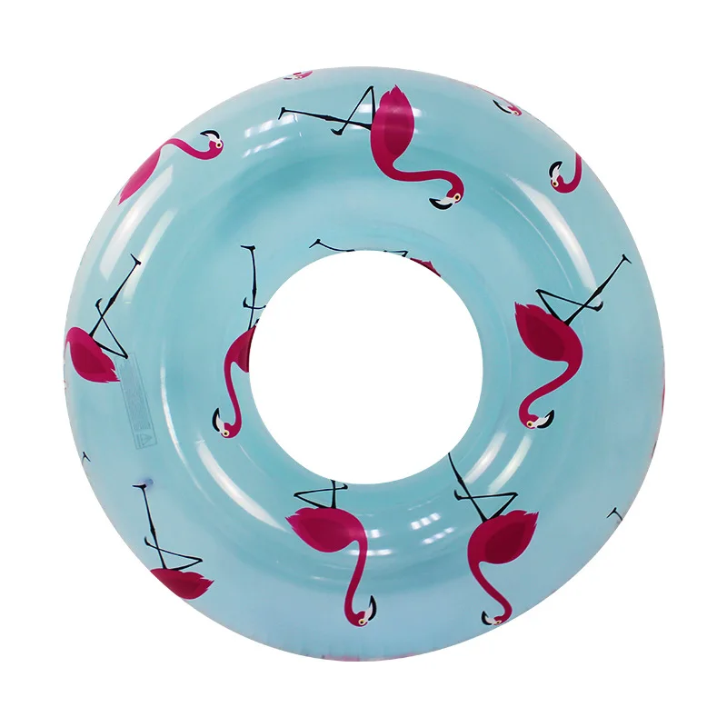 120 см и ни в коем случае Фламинго печати надувные кольца для плавания прозрачный надувной плоты трубки открытый игрушка для плавательного
