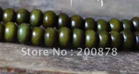 BRO934 буддийские 216 деревянные бусы Молитва Мала браслеты имитирующий зеленый сандаловое дерево четки ожерелье 4-5 мм 10 шт Лот