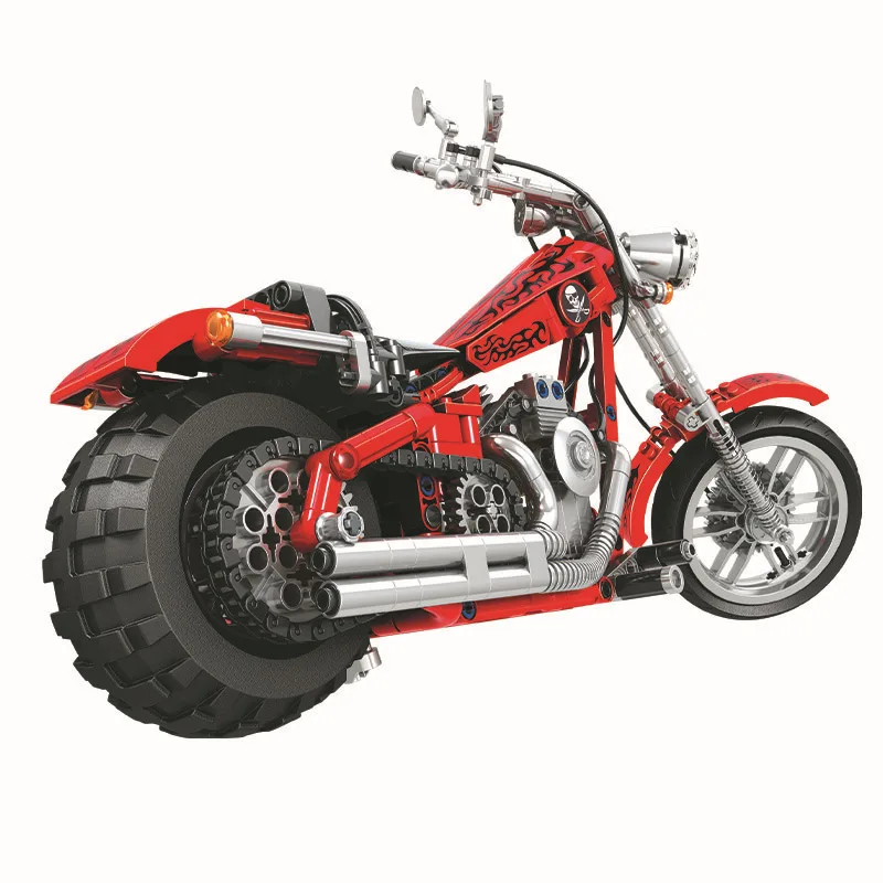 Blocos de Construção da Motocicleta Velocidade Corrida Tijolos Modelo Diy Brinquedos 568 Pcs 5 Blocos de construção da motocicleta 568 pcs,