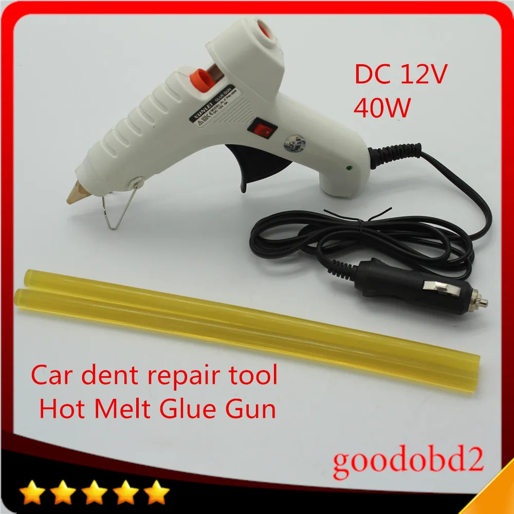 

PDR Tools Car 12V 40W ON OFF Switch Button Hot Air Glue Gun for PDR Tool Set Paintless Dent Removal Tools with 2x glue sticks