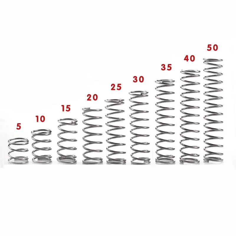 Épaisseur du fil : 3 mm Ressort de pression Longueur : 124 mm Diamètre extérieur : 21 mm Acier inoxydable 1 Épaisseur du fil : 3 mm Ressort de pression Longueur : 124 mm Diamètre extérieur : 21 mm Acier inoxydable 1