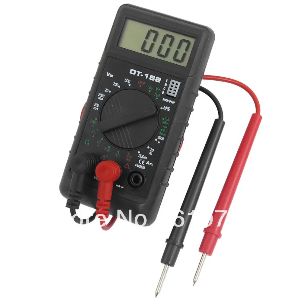 DT 182 LCD Display Multi Function Miniature Digital Multitester Tester ...