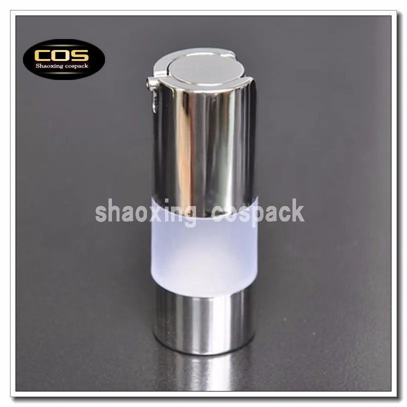 Garrafas com Dispenser Embalagens de Cosméticos sem ar Airless para Venda Airless Rodada Frascos Online 50 Pcs Za213 15 ml 2 Cheap Garrafas reutilizáveis