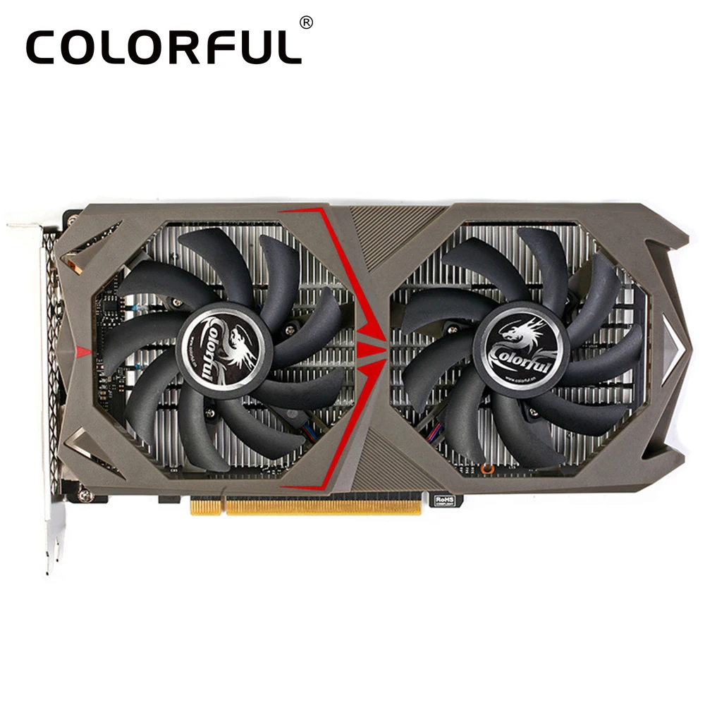 Colorful GTX1050 video card NVIDIA GeForce GTX 1050 GPU 2GB 128bit GDDR5 PCI E X16 3