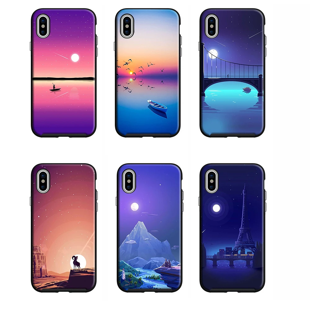 Мягкий силиконовый чехол для Samsung s8 s9plus и iPhone 5S 6 6s 7 8plus X XS MAX XR |