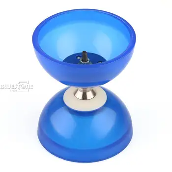 

Free Shipping New Chinese YOYO 3 Bearing Clutch Diabolo Set Metal Sticks String Bag Sticks Toys Blue / Green