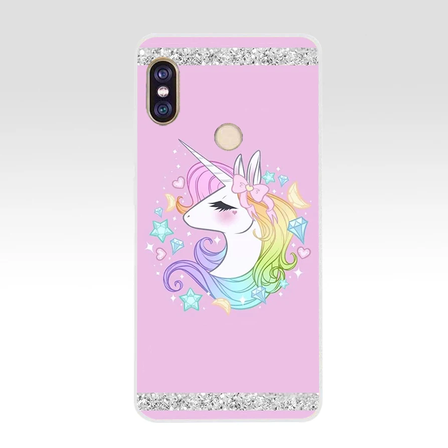 167SD   Rainbow Lovely Unicorn Soft Silicone Tpu Cover phone Case for xiaomi redmi 5A 5Plus note 5 5A Pro mi 6 xiaomi leather case color Cases For Xiaomi