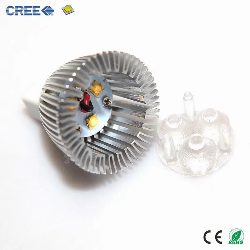 Суперъяркие светодиодсветодиодный точечные светильники MR11 GU4 3 Вт 3x1 450 Лм CREE с