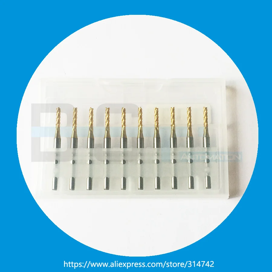 3 175 мм хвостовик 1 с титановым покрытием вниз Cut концевые фрезы 00 Карбид PCB Конец