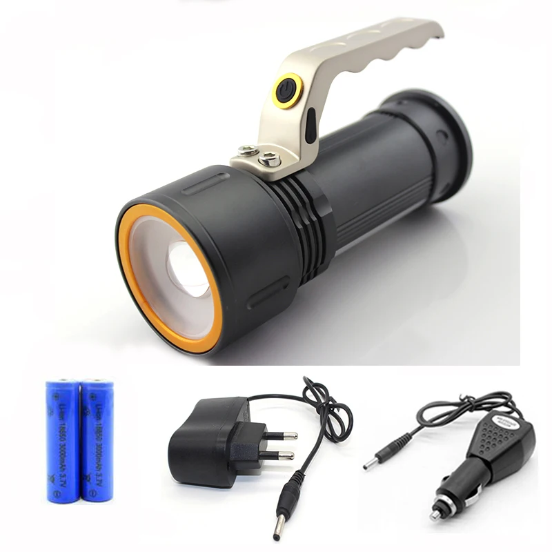 

Emergence Rechargeable Hand Lamps Camping Lantern High Power Torch 10W Searchlight CREE XML Handlamp Portable Handle Light