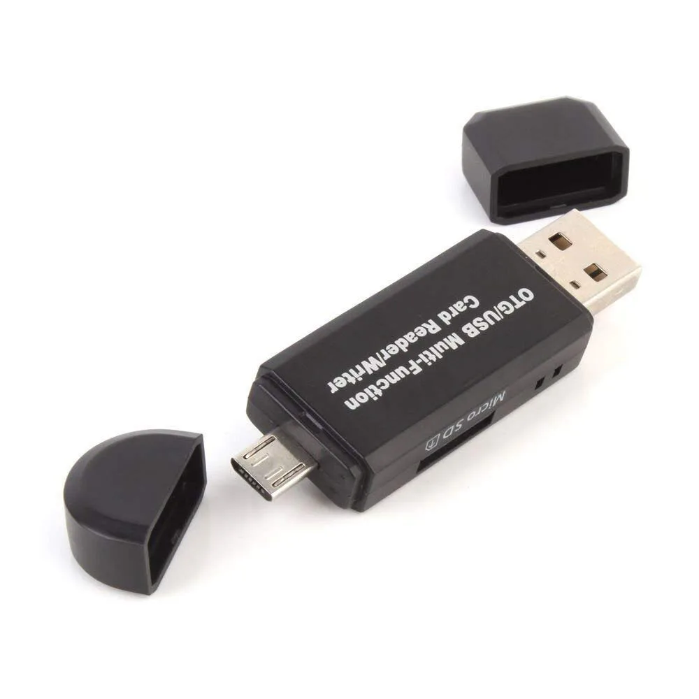 Micro USB OTG USB 2,0 адаптер SD/Micro SD Card Reader с Стандартный USB Мужской и Micro USB разъем для Планшеты