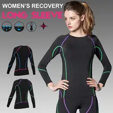 Women QUICK-DRY Long Tee Brand Tops Exercise Runs Yogaing Clothing T-Shirt Workout Vest Fitness Gymming Sporting Shirts Clothes