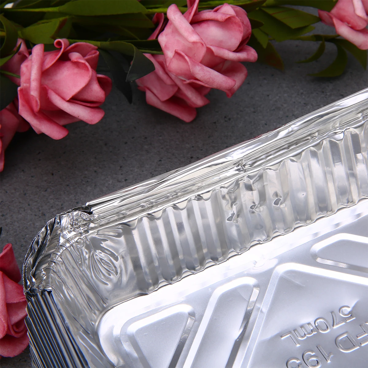 30x BBQ Aluminum Foil Grease Drip Pans Recyclable Grill Catch Tray Weber Outdoor For Indirect Cooking