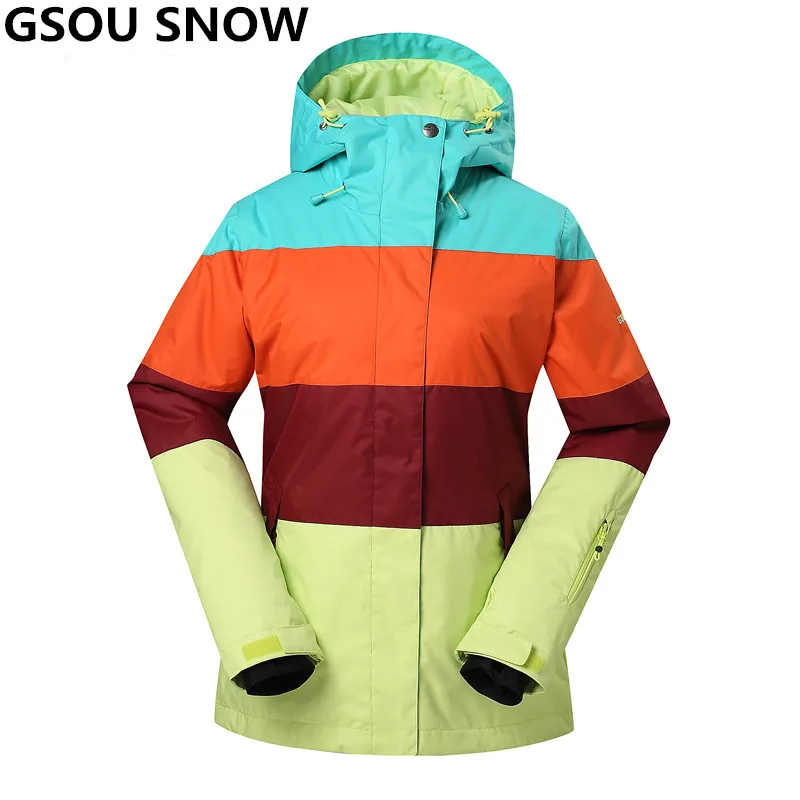 Gsou Snow 30 Degree skiing jacket women outdoor ski jacket Waterproof ...