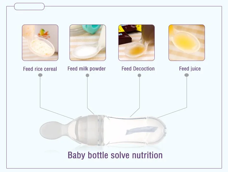 90 мл Детская Бутылочка для каши, ложка для кормления, детское питание, жидкая полипропилен силикон, ложка, рожок для кормления, 5 цветов