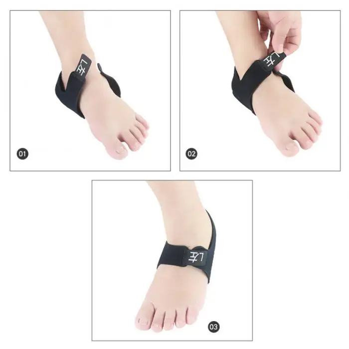 1 Pair Plantar Fasciitis Arch Heel Sleeves Therapy Wrap Heel Foot Pain Arch Brace Insole EK-New