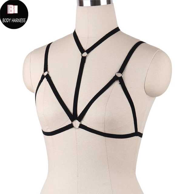 BDSM Lingerie Body Harness Bra for Women Fetish Chest Bondage Bra Cage Sexy  Hollow Elastic Goth Crop Tops Suspender Garter Belt - AliExpress