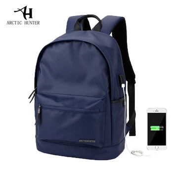 

ARCTIC HUNTER Men's backpack student bag Oxford cloth waterproof backpack 14 inch multi-function computer bag casual school bag