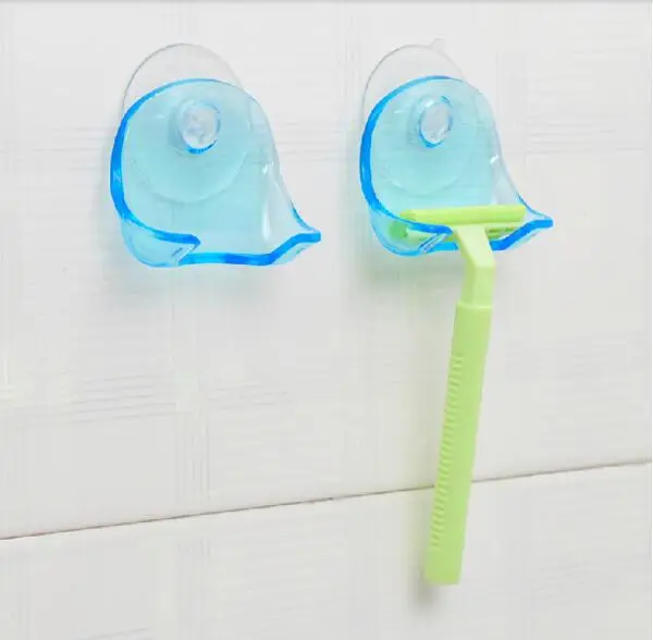 1 pz plastica tazza di aspirazione eccellente rasoio cremagliera bagno ventosa titolare rasoio rack di stoccaggio promozione