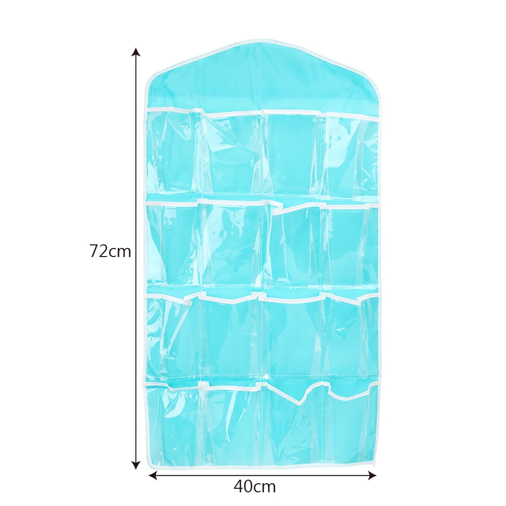 16 карманов Носки Органайзер для трусов вешалка для одежды сумки для шкаф для обуви нижнее белье для хранения шкаф подвесной держатель для хранения дома