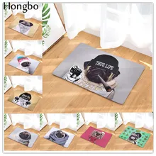 Hongbo водопоглощающий Противоскользящий дверной коврик мультфильм Boston мопса коврики ковры для спальни декоративные коврики для лестницы домашний декор ремесла