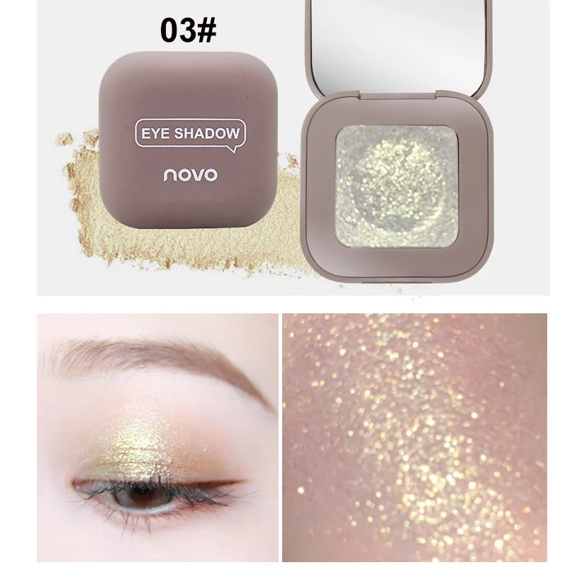 Блестящие тени для век Galaxy Makeup Palette Shimmer Matte Eye shadow Palette Shine Diamond Eyeshadow Powder Pigment Cosmetics - Цвет: 03