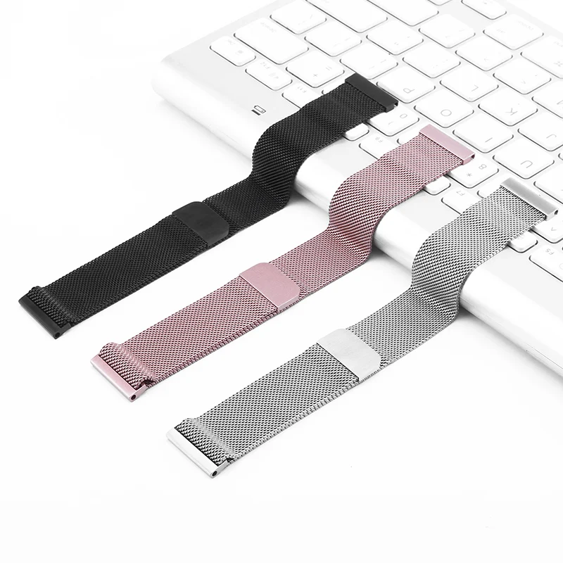 

Band width 20mm Milanese loop band For Huawei watch 2 Loopback Magnetic buckle adjusted size huawei watch 2 strap