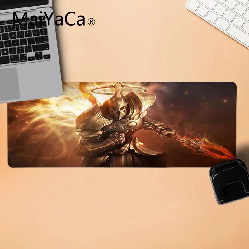 MaiYaCa Красивая аниме Diablo геймерская скорость мыши розничная маленький резиновый коврик для мыши Большой Коврик Для Мыши Компьютерный коврик для ПК - Цвет: LockEdge 30X90cm
