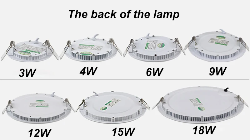 Светодиодный Панель 3 Вт, 6 Вт, 9 Вт, 15 Вт, 18 Вт, 12 Вт светильники Встраиваемые Светодиодные пятно света вниз лампы 110V 220V LED пятно света внутрений потолочный домашнего освещения