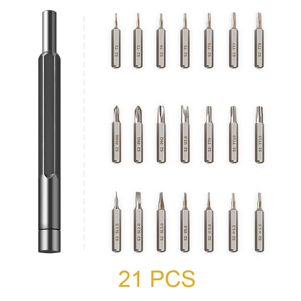 M-Triangle 22 in 1 Precision Mi screwdriver set Torx Slotted and Phillips cordless Magnetic Daily Use Smart Home Repair tools