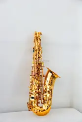 Eb Саксофон альт золотой лак отделка латунь sax Alto С случае instrumento музыкальный профессиональный