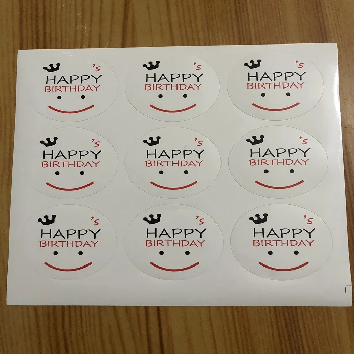 9 шт./компл. герметизирующая наклейка для конфет и печенья коробка упаковка для шоколада подарочная упаковка день рождения сувенир для свадебной вечеринки DIY happy smile Wh