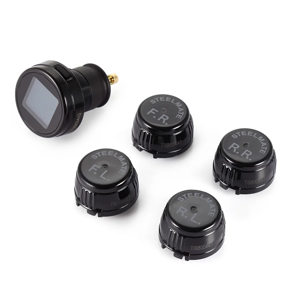 STEELMATE TP 74 TPMS ЖК дисплей система мониторинга давления в шинах с 4 беспроводными