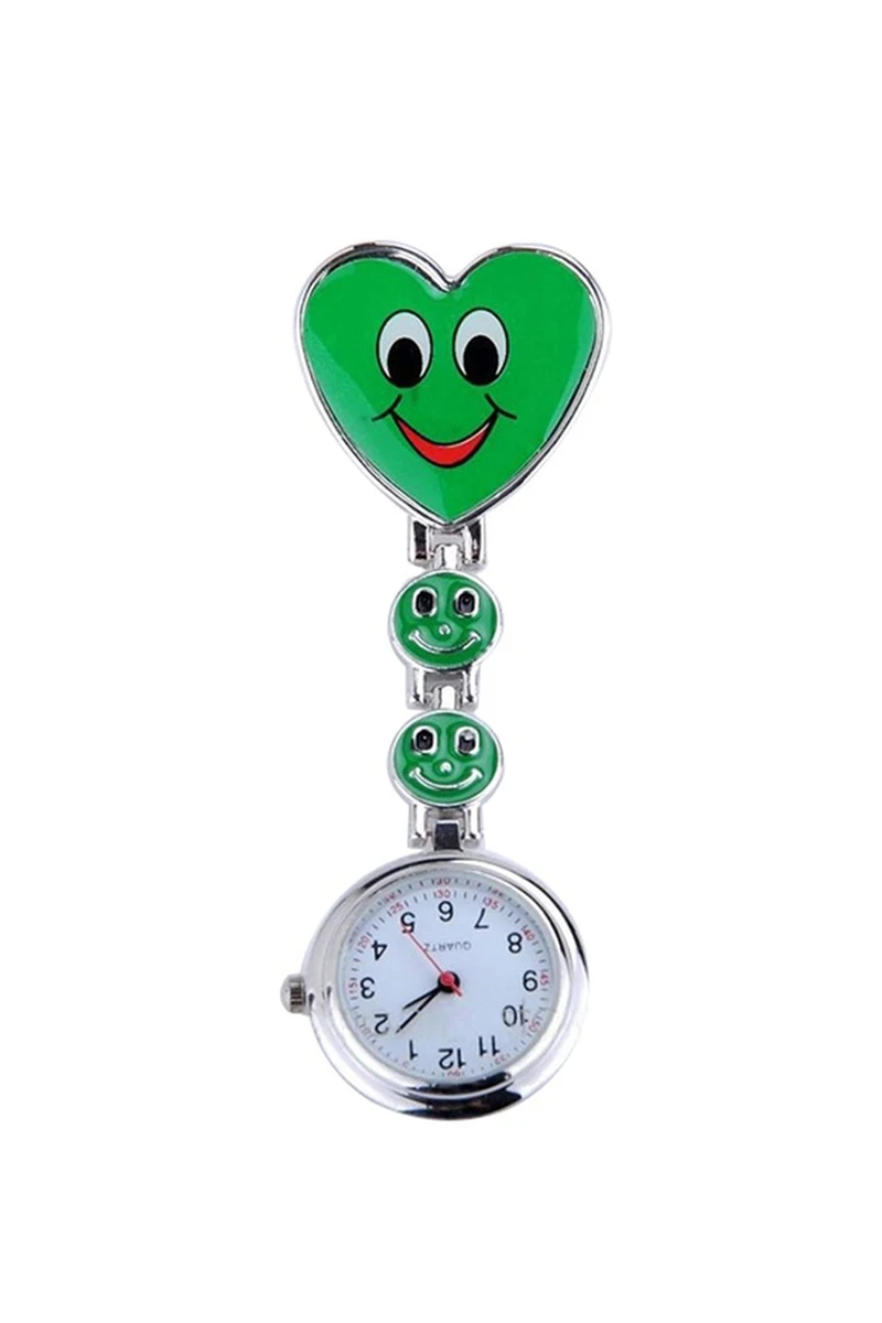 Практичный Новые Девушки милая улыбка часы медсестра карман с кулон сердце карманные часы хороший подарок