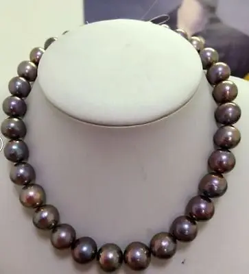 

HOT## Wholesale >> huge 13-15mm AAATahitian black red multicolor pearl necklace 18inch