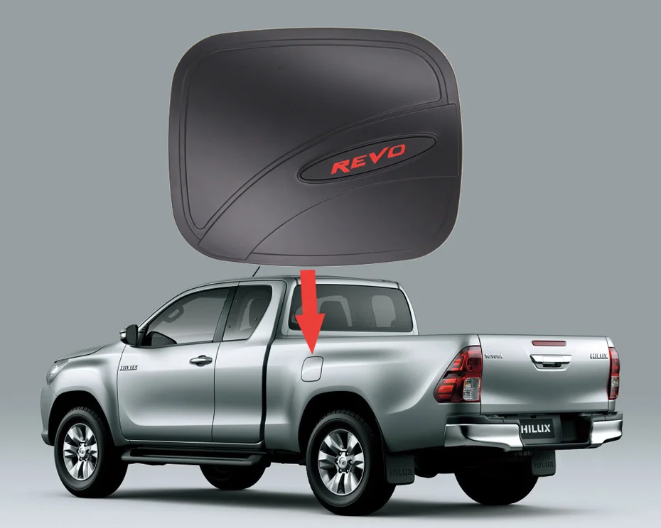 For Toyota Hilux Revo Accessories 2015 2016 2017 Body Kits Decoration Protection Matte Black Cover Tuning Car JDM Auto Molding 460