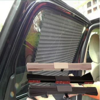 

1Pcs Car Curtain Retractable Breathable Automobile Auto Side Window Blinds Sunshade Cover Black Gray Beige