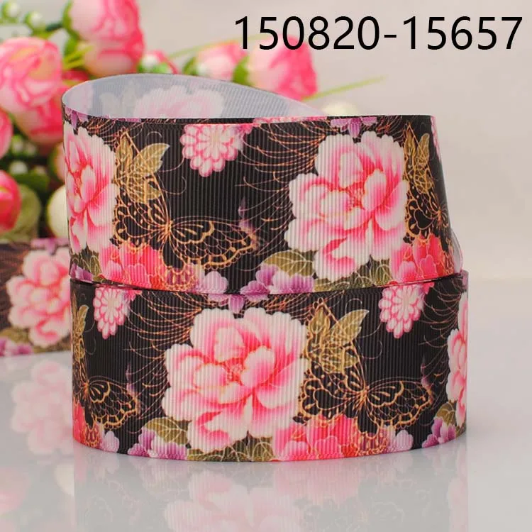 

5 yard 1-1/2" (38mm) Kimono beautiful flower ribbon cartoon grosgrain ribbon tape DIY handmade hairbow ribbon free shipping