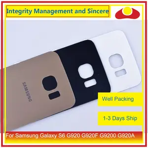 Image 3 - Originele Voor Samsung Galaxy S6 G920 G920F G9200 G920A Behuizing Batterij Deur Achter Back Glas Cover Case Chassis Shell Vervanging