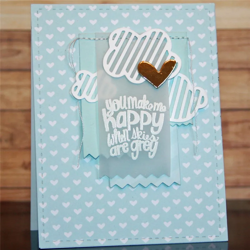 

Naifumodo Cloud Metal Cutting DiesCutiing Scrapbooking and Embossing DIY Album Card Making Decor Paper Stencil Craft Dies