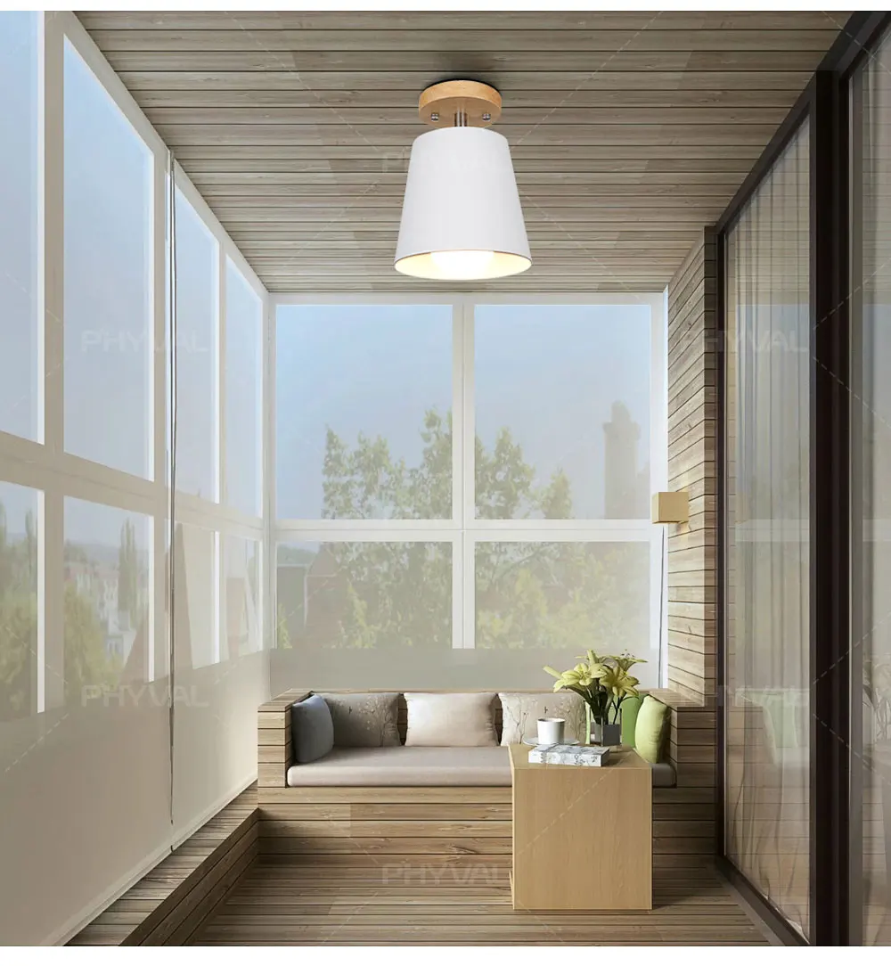 Светодиодный потолочный светильник из железного дерева, потолочные лампы, современный потолочный светильник в скандинавском стиле для гостиной, спальни, декоративное приспособление, коридор, кухня