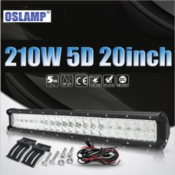 

Oslamp 20" 5D 210W 21000LM LED Light Bar COMBO BEAM Offroad Led Driving Light for Jeep ATV UTV/Golf Cart Led Bar