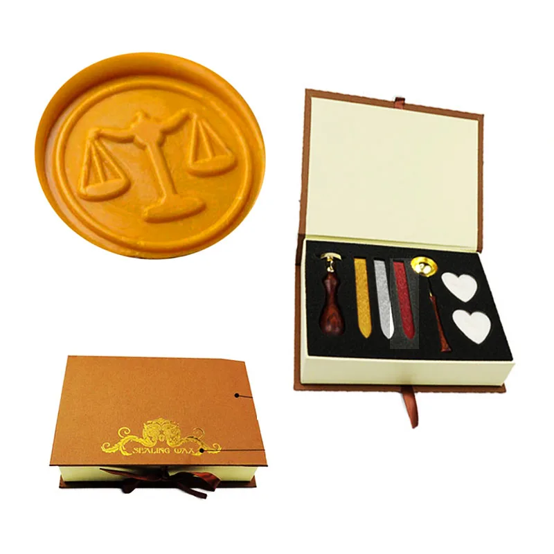 

Libra Balance Wax Seal Stamp Wedding Invitations Gift Set Kit