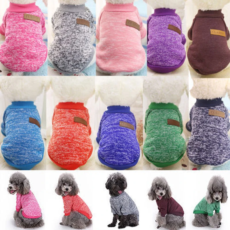 

Pet Dog clothes Cotton Sweater for small big Chihuahua Yorkie autumn Winter Warm jacket clothing cat dog accessories XS-XXL
