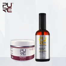 Горячая 100 мл марокканское аргановое масло и 200 мл влага Глубокое восстановление волос маска набор делает выпрямление волос и блеск лучший уход за волосами