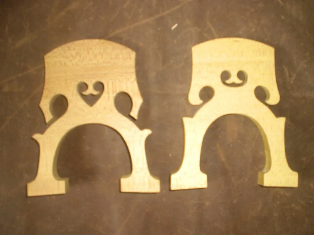 2 PCs French Style Cello Bridge & 2 PCs Belgium Style Cello bridge 4/4